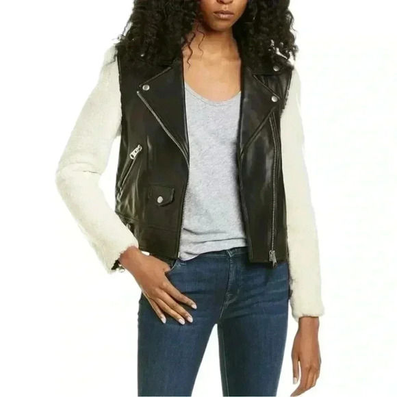 NWOT Mackage Baya Leather Moto Jacket Size Small - Picture 8 of 14